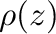 $\rho (z)$