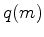 $q(m)$