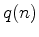 $q(n)$